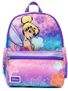 WondaPop Disney Peter Pan Tinker Bell Mini Backpack Never Grow Up Ombre Nylon